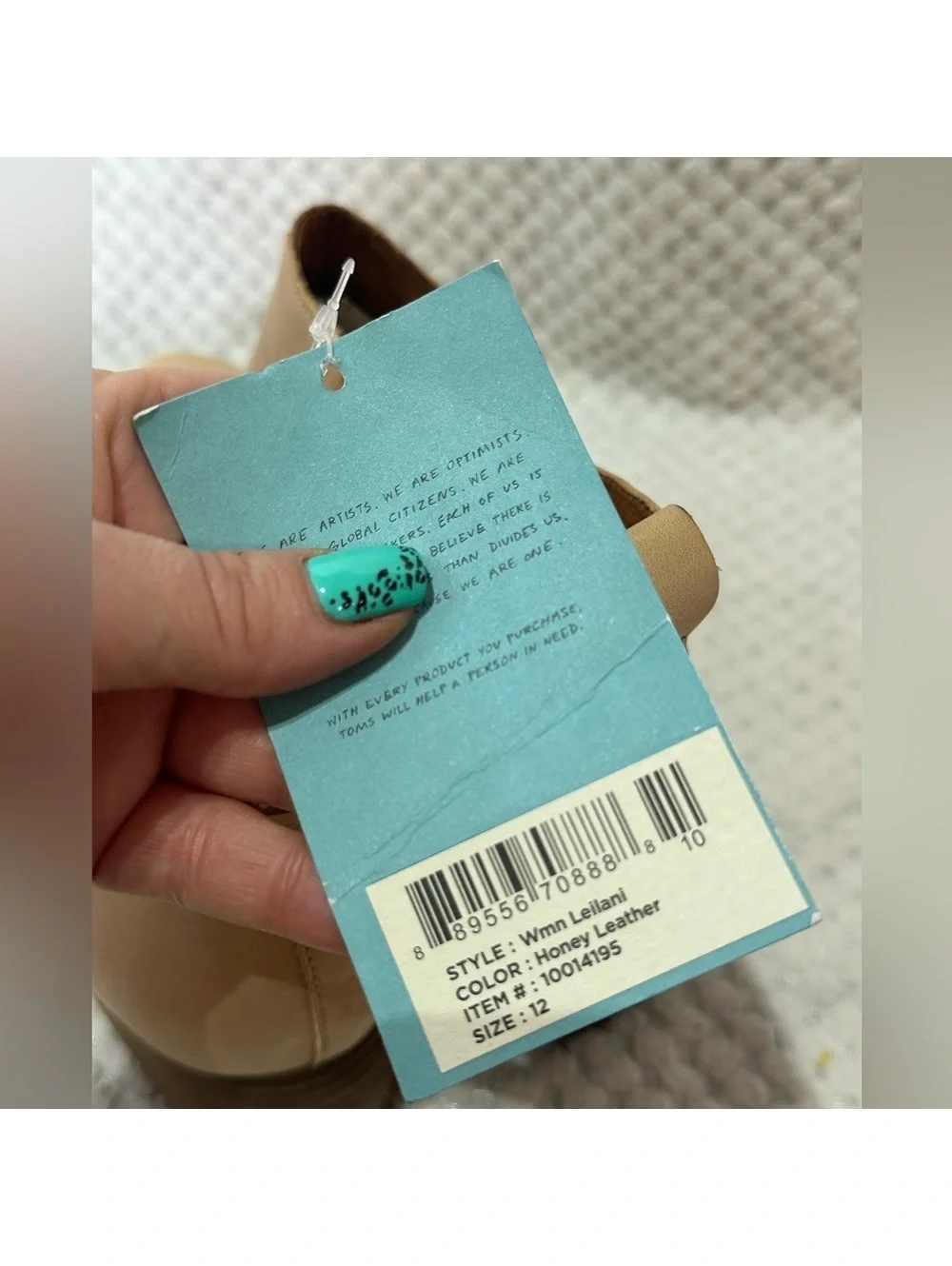 NWT toms Leilani Tan Ankle Boots